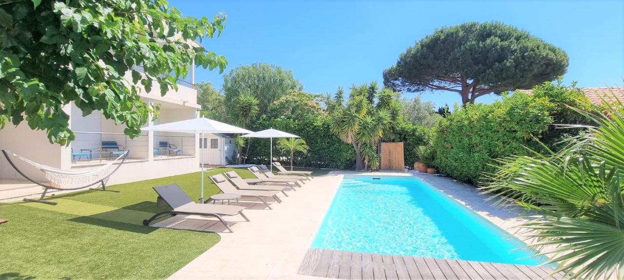 Villa Montfleuri, Vieille Ville A Pieds, Vue Mer, Piscine, 8 Pers 생트막시메 외부 사진