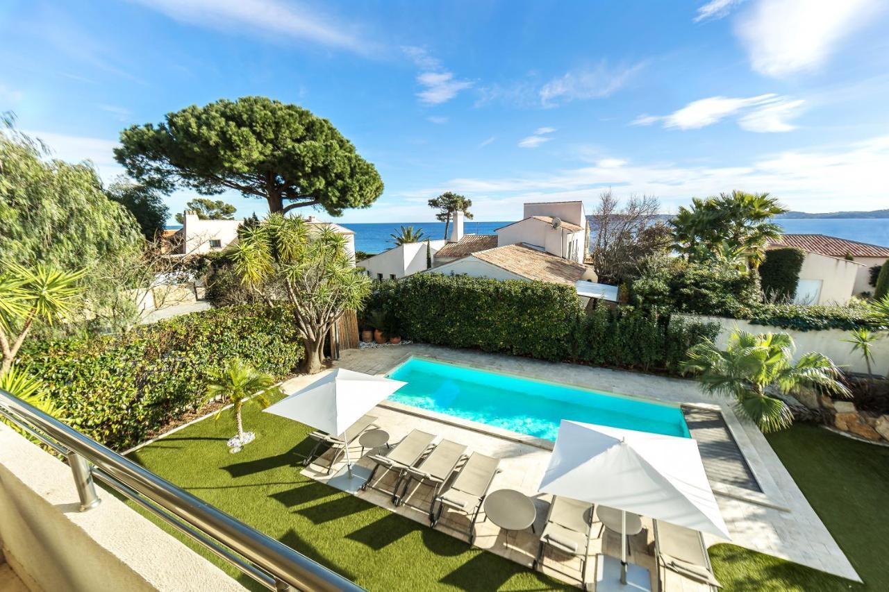 Villa Montfleuri, Vieille Ville A Pieds, Vue Mer, Piscine, 8 Pers 생트막시메 외부 사진